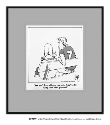 We can’t live with my parents. They’re still living with their parents!