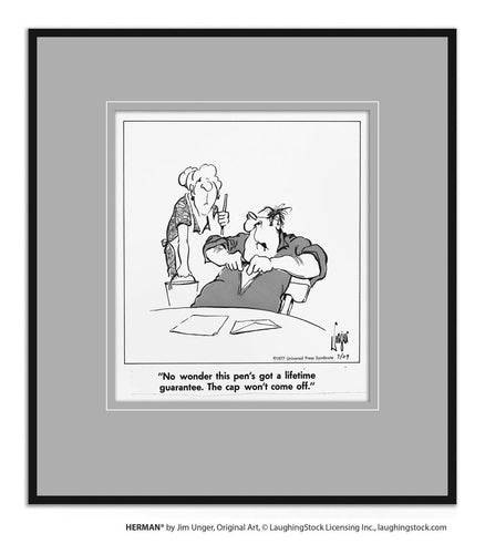 No wonder this pen’s got a lifetime guarantee. The cap won’t come off.