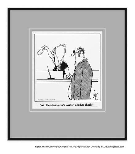 Mr. Henderson, he’s written another check!