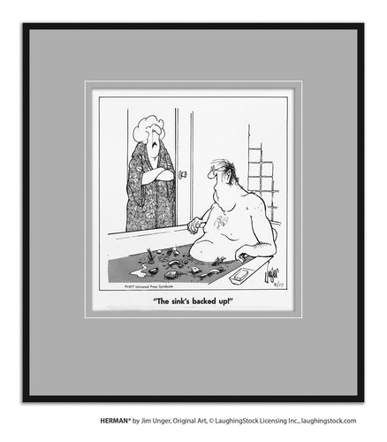 The sink’s backed up!