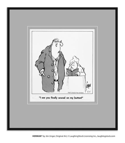 I see you finally sewed on my button!