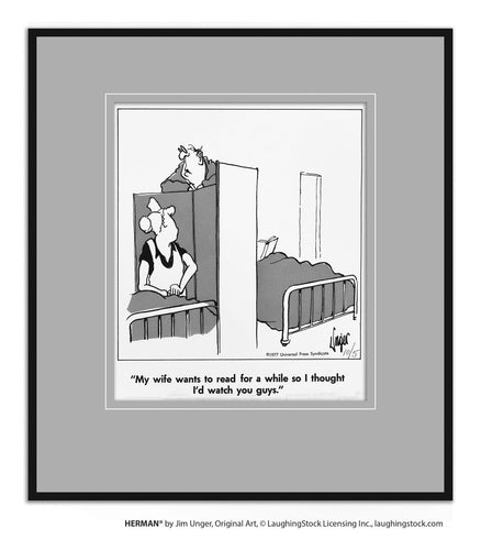 My wife wants to read for a while so I thought I’d watch you guys.