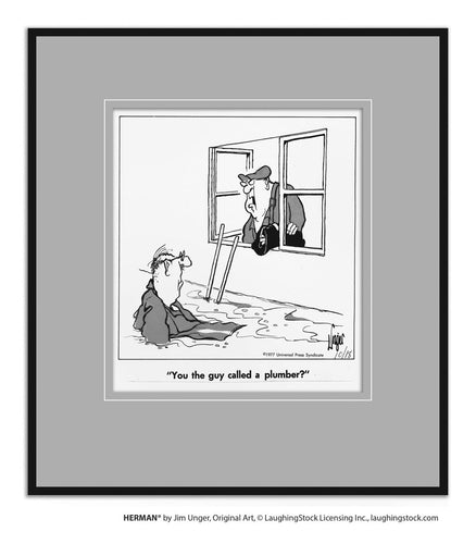 You the guy called a plumber?