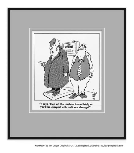 It says.’Step off the machine immediately or you’ll be charged with malicious damage’!