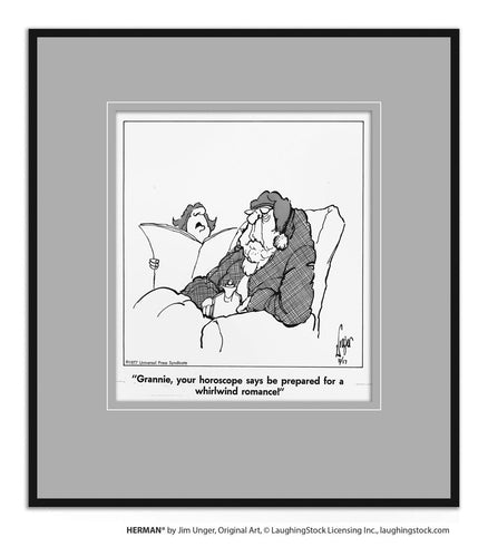 Grannie, your horoscope says be prepared for a whirlwind romance!