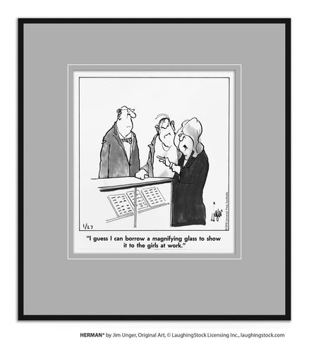 I guess I can borrow a magnifying glass to show it to the girls at work.