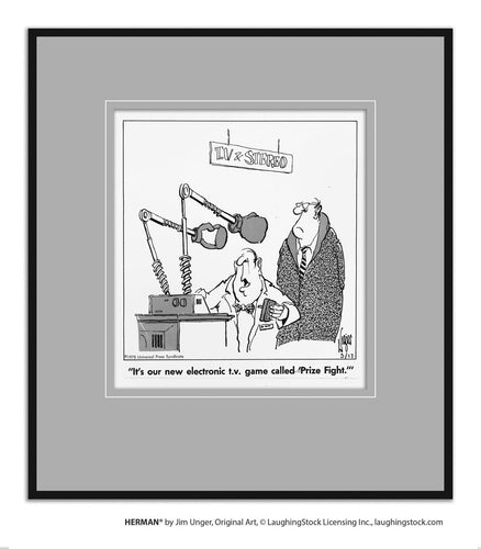 It’s our new electronic TV game called ‘Prize Fight.’