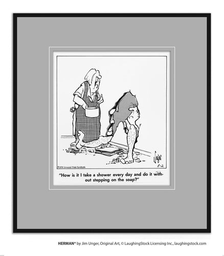 How is it I take a shower every day and do it without stepping on the soap?