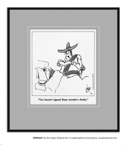 You haven’t signed these traveler’s checks.