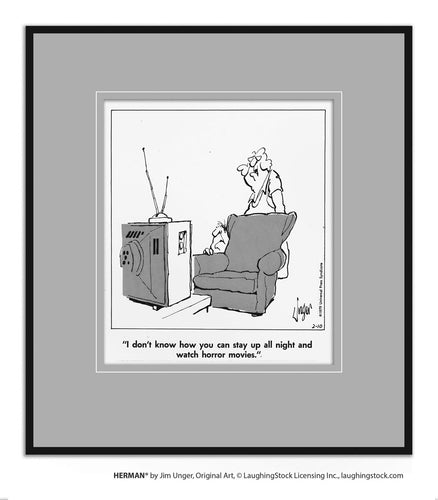 I don’t know how you can stay up all night and watch horror movies.