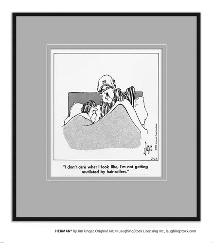 I don’t care what I look like, I’m not getting mutilated by hair-rollers.