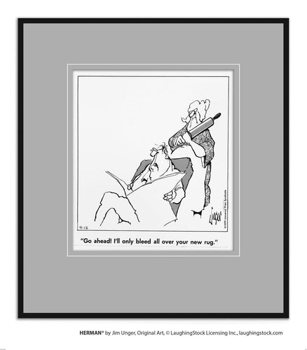 Go ahead! I’ll only bleed all over your new rug.