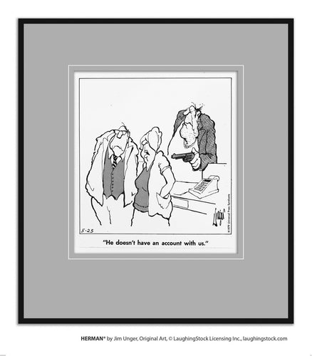 He doesn’t have an account with us.