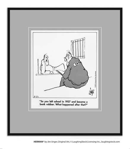 So you left school in 1937 and became a bank robber. What happened after that?