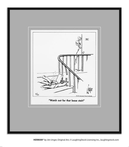 Watch out for that loose stair!