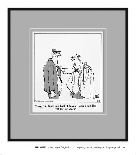 Boy, that takes me back! I haven’t seen a suit like that for 30 years.