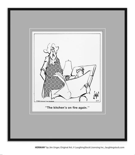 The kitchen’s on ﬁre again.