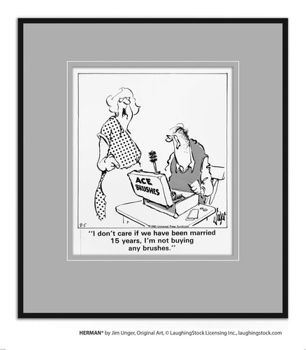 I don’t care if we have been married 15 years, I’m not buying any brushes.