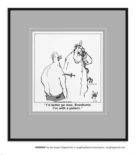 I’d better go now, Snookums. I’m with a patient.