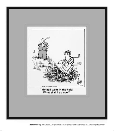 My ball went in the hole! What shall I do now?