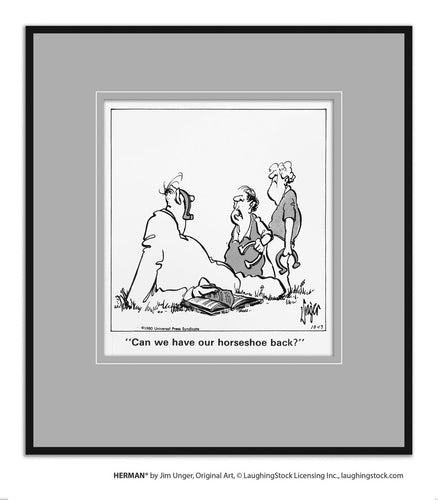 Can we have our horseshoe back?