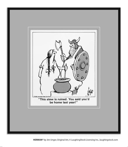 This stew is ruined. You said you’d be home last year!