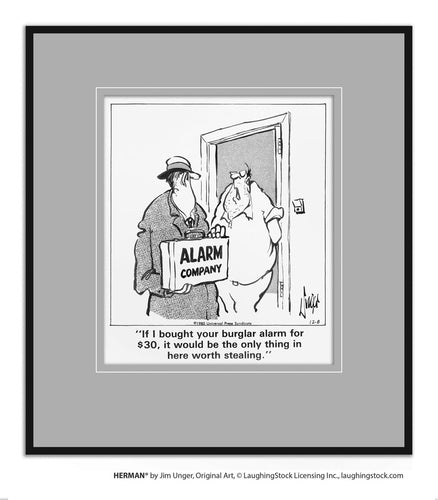 If I bought your burglar alarm for $30, it would be the only thing in here worth stealing.