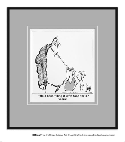 He’s been filling it with food for 47 years!