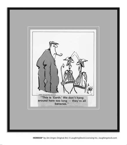 This is ‘Earth.’ We don’t hang around here too long — they’re all bananas.