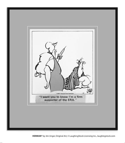 I want you to know I’m a firm supporter of the ERA.