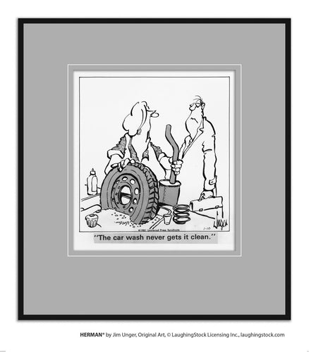 The car wash never gets it clean.