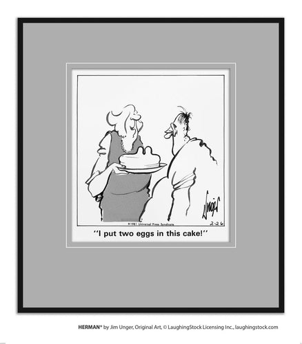 I put two eggs in this cake!