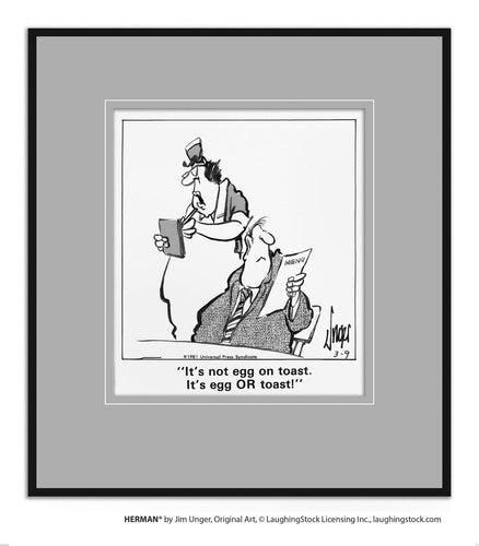 It’s not egg on toast. It’s egg OR toast!