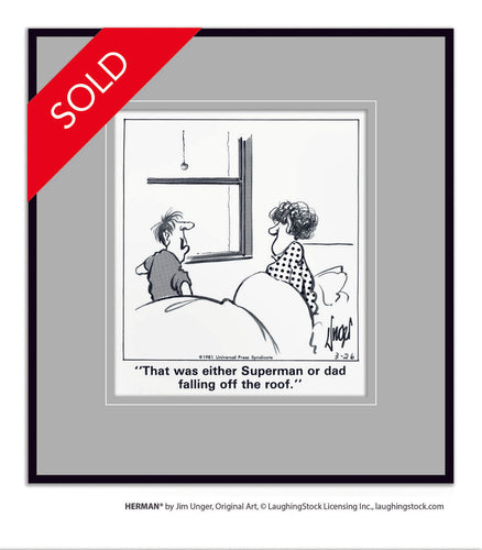 That was either Superman or dad falling off the roof.