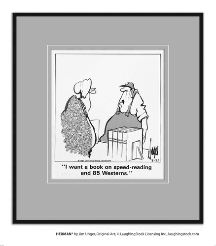 I want a book on speed-reading and 85 Westerns.