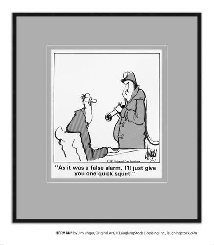 As it was a false alarm, I’ll just give you one quick squirt.
