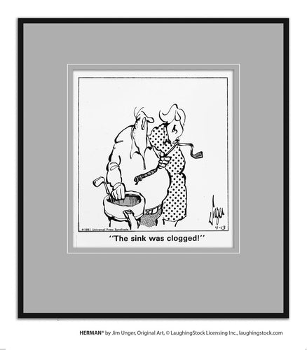 The sink was clogged!