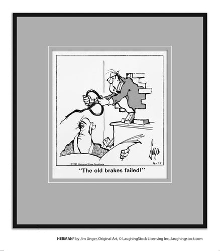 The old brakes failed!