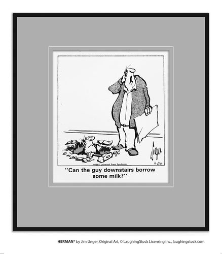 Can the guy downstairs borrow some milk?