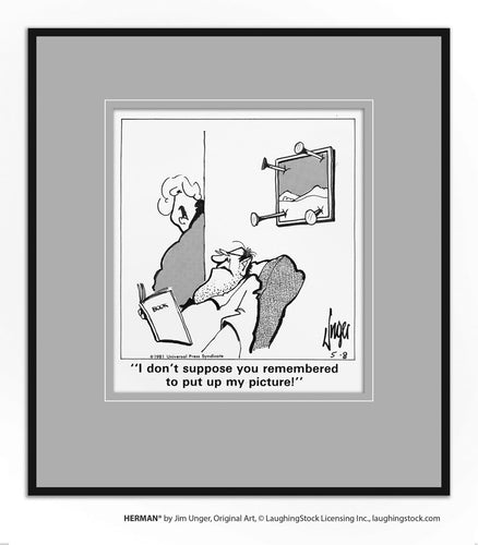 I don’t suppose you remembered to put up my picture!