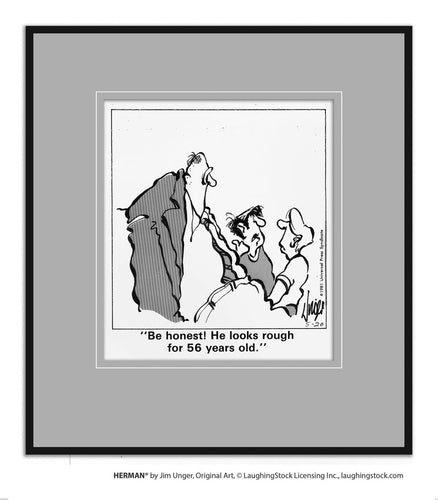 Be honest! He looks rough for 56 years old.