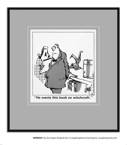 He wants this book on witchcraft.