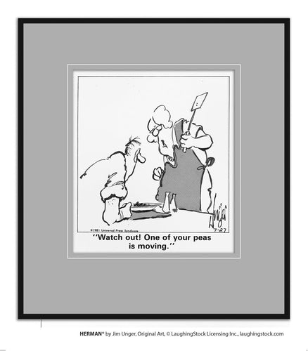 Watch out! One of your peas is moving.