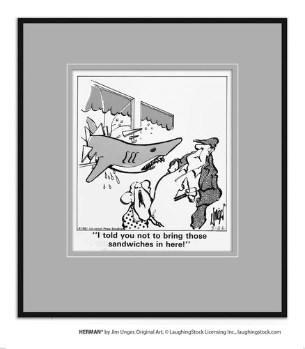 I told you not to bring those sandwiches in here!