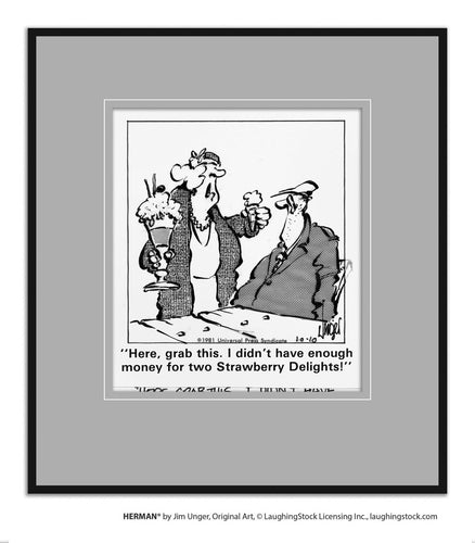 Here, grab this. I didn’t have enough money for two Strawberry Delights!