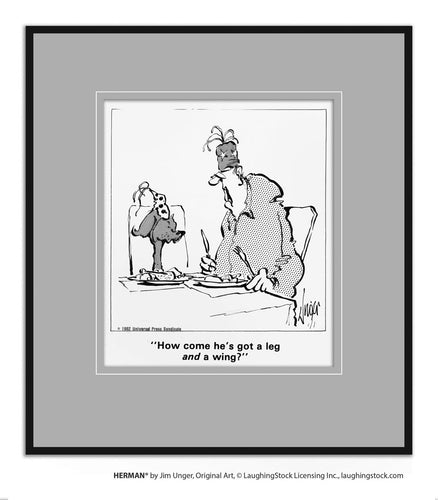 How come he’s got a leg AND a wing?