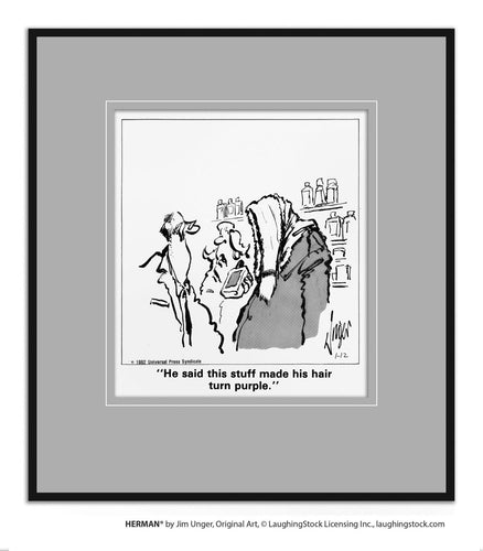 He said this stuff made his hair turn purple.