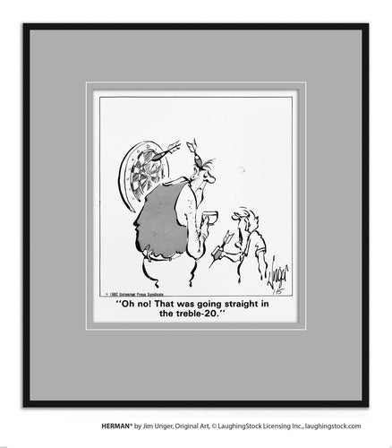 Oh no! That was going straight in the treble-20.