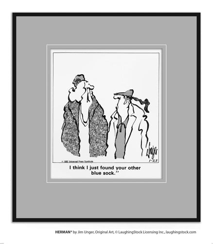 I think I just found your other blue sock.