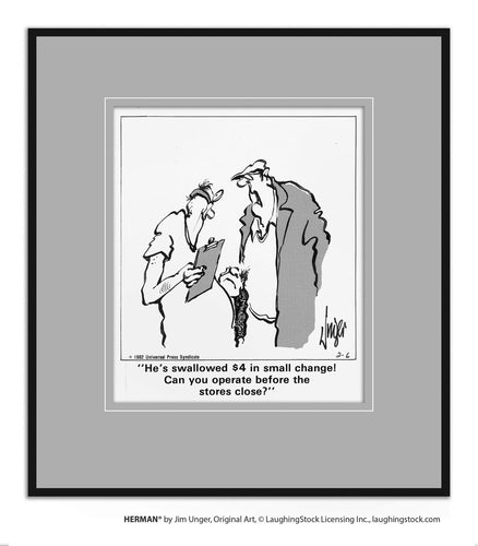 He’s swallowed $4 in small change! Can you operate before the stores close?